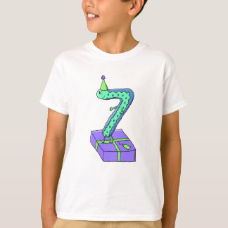 7th Birthday Cartoon. T-Shirt