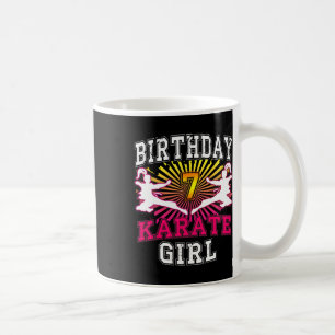 7th Birthday Girl Shirt - Karate 7 Years Old Kid  Coffee Mug
