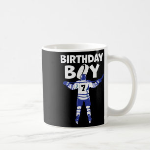 7th Birthday Ice Hockey Boy 7 Year Old Hockey Play Coffee Mug