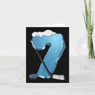 7th Birthday Ice Hockey Card