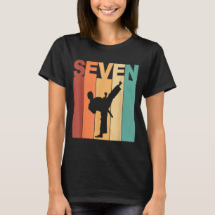 7th Birthday Karate Taekwondo Theme 7 Year Old T-Shirt