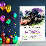 7th Birthday Monster Truck Smash Crash Boy Kids Invitation<br><div class="desc">7th Birthday Monster Truck Smash Crash Boy Kids Invitation Invite Printable Instant Download Digital Einvitation Evite features a watercolor monster truck driving through the dirt with the text "Smash and Crash it's a monster truck bash" in modern typography script. Perfect for kids seventh birthday party celebrations. Send in the mail...</div>