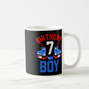 7th Birthday Shirt For Girls Boys 7 Yrs Old Ice Ho Coffee Mug