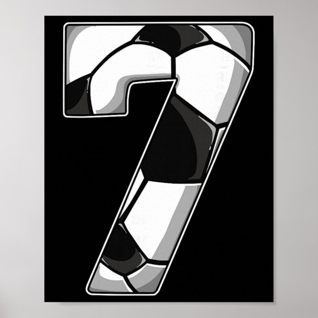 7th Birthday Soccer  Poster (Front)