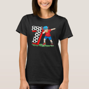 7th Birthday Soccer Themed Birthday Party 7 Years T-Shirt