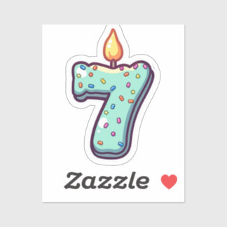 7th Birthday Sticker