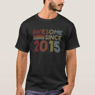 7Th Birthday Vintage 2015 Made In 2015 Awesome Sin T-Shirt