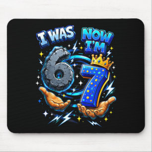 7th Birthday Was 6 7 Six Seven 6 7 Meme Kids Boys Mouse Pad