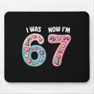 7th birthday was 6 7 six seven 6 7 meme kids boys mouse pad