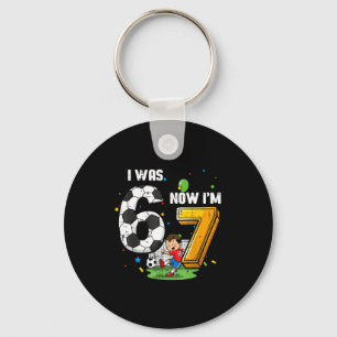 7th birthday was 6 7 soccer 67 meme boys kids yout key ring