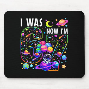7th Birthday was 6 7 Space Astronaut Planet Bday Mouse Pad