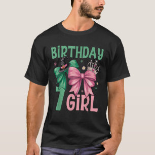 7th Birthday Witch Pink And Green 7 Year Old Birth T-Shirt