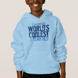 7th Birthday World's Coolest 7 Year Old Light Blue