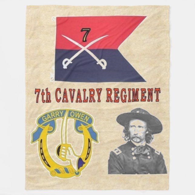 7th CAVALRY Fleece Blanket (Front)