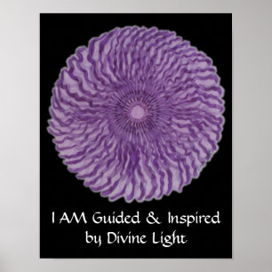 7th Chakra Art #2 - Divine Connection Poster