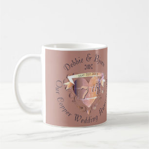 7th Copper Wedding Anniversary  Coffee Mug
