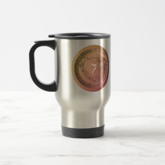 7th Copper Wedding Anniversary Travel Mug