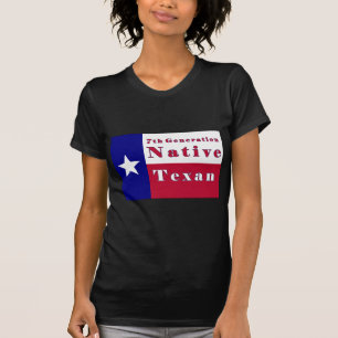 7th Generation Native Texan Flag T-Shirt