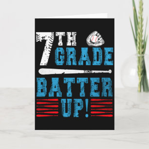 7th Grade Baseball Team Back To School 7th Grade B Card