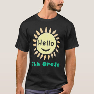 7th Grade Boys Girls Teacher Hello Seventh Grade T T-Shirt