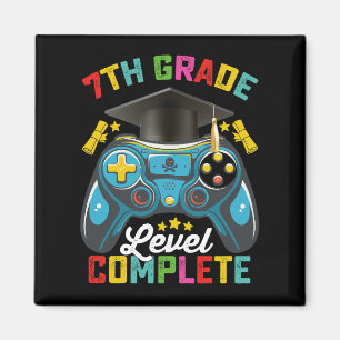 7th Grade Level Complete Graduation Gaming Gamer Magnet