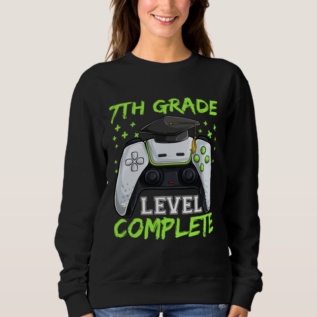 7th Grade Level Complete Graduation  Graduate Boy Sweatshirt (Front)