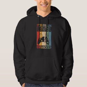 7th Grade Level Unlocked VideoGame Back to School Hoodie