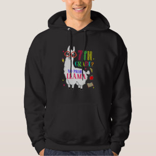 7th Grade No Prob Llama Aplaca Seventh Grade Teach Hoodie