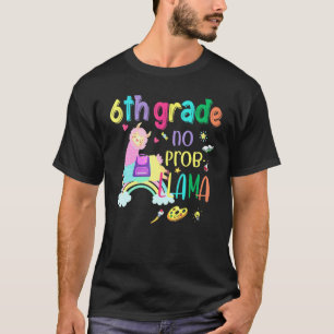 7th Grade No Prob Llama Girls Seventh Grade Teache T-Shirt