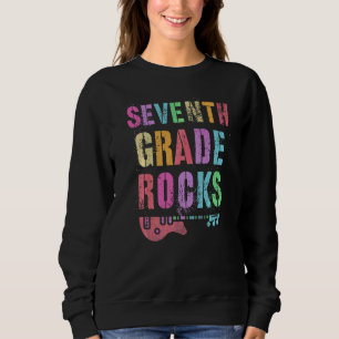 7th Grade Rocks Student Teacher Rockstar Team Rock Sweatshirt