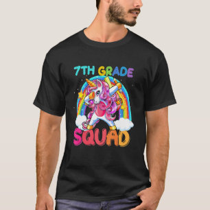 7th Grade Squad Dabbing Unicorn Cute Back To Schoo T-Shirt