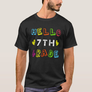 7th Grade Squad Girls Boys Teacher Team, Hello sev T-Shirt