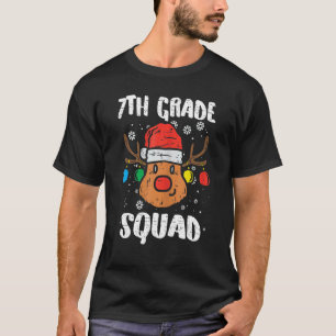 7th Grade Squad Reindeer  Teacher Christmas  1 T-Shirt