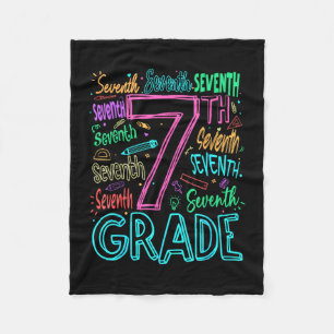 7th grade typography team seventh grade back to fleece blanket