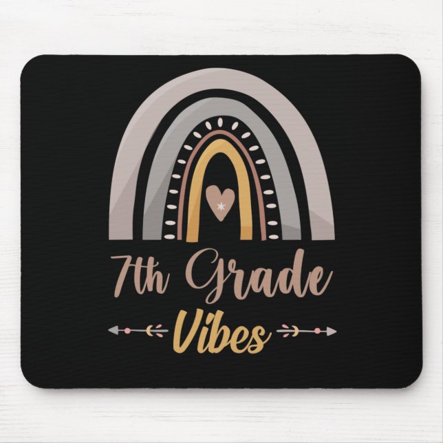 7th Grade Vibes Seventh Grade Back to School Mouse Pad (Front)