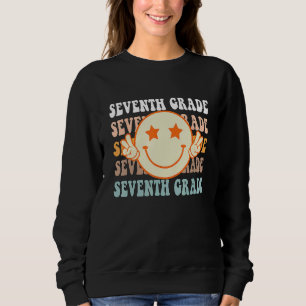 7th Grade Vintage Retro Back To School Teachers St Sweatshirt