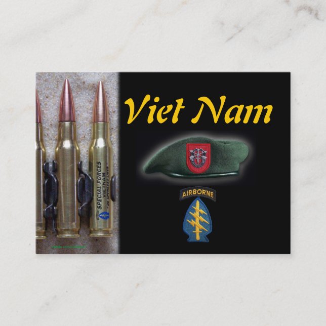 7th green berets special forces flash trading card (Front)