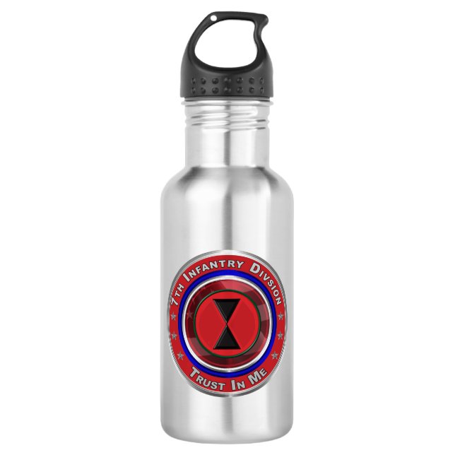 7th Infantry Division “Bayonet Division” 710 Ml Water Bottle (Front)