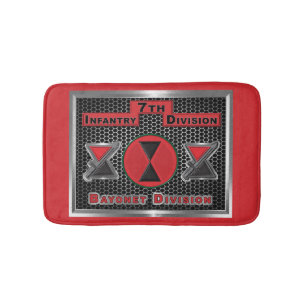 7th Infantry Division “Bayonet Division” Bath Mat