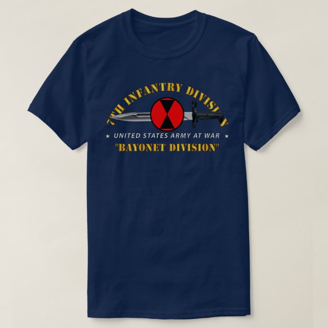 7th Infantry Division Bayonet Division T-Shirt (Design Front)
