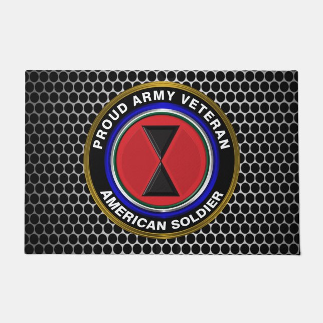 7th Infantry Division Veteran Doormat (Front)