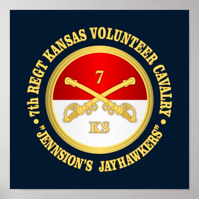 7th Kansas Cavalry  Poster (Front)
