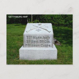 7TH MASSACHUSETTS INFANTRY POSTCARD