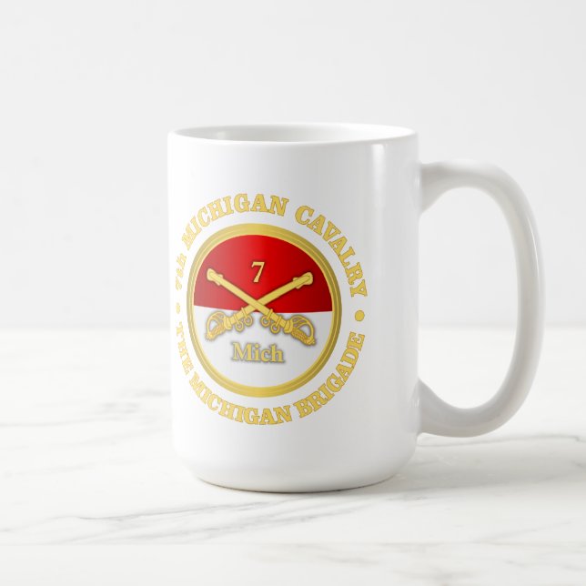 7th Michigan Cavalry (rd) Coffee Mug (Right)
