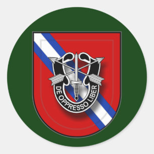 7th SFG(A) - el Salvador Classic Round Sticker