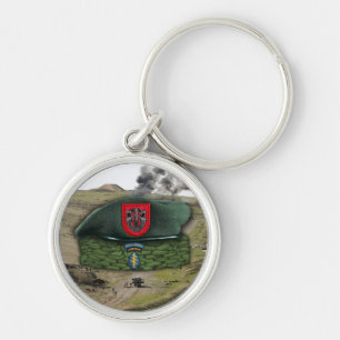 7th special forces green berets veterans Keychain