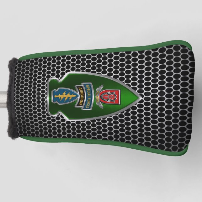 7th Special Forces Group (Airborne)  Arrowhead  Golf Head Cover (Front)