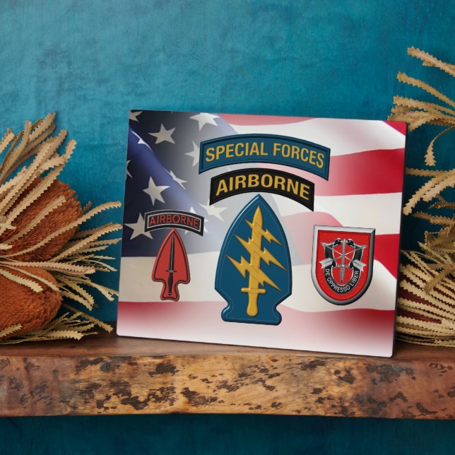 7th  Special Forces Group (AIRBORNE)   Plaque (Side)