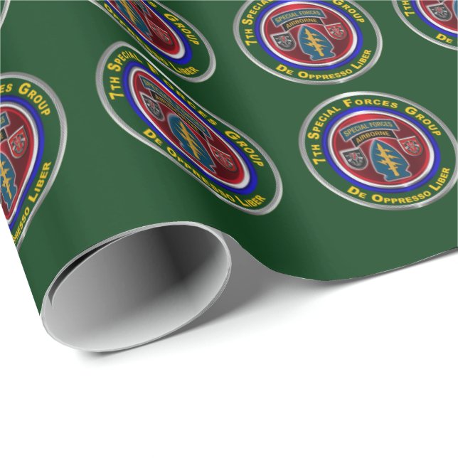 7th Special Forces Group Airborne Wrapping Paper (Roll Corner)