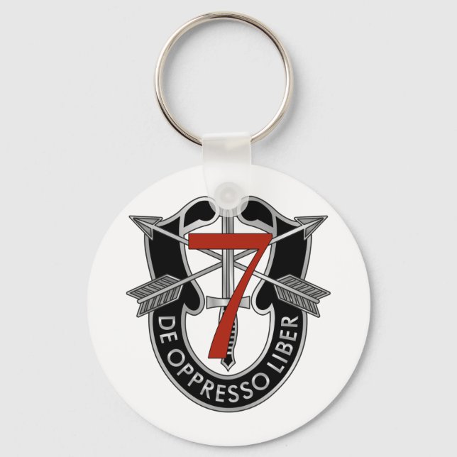7th Special Forces Group Crest Key Ring (Front)
